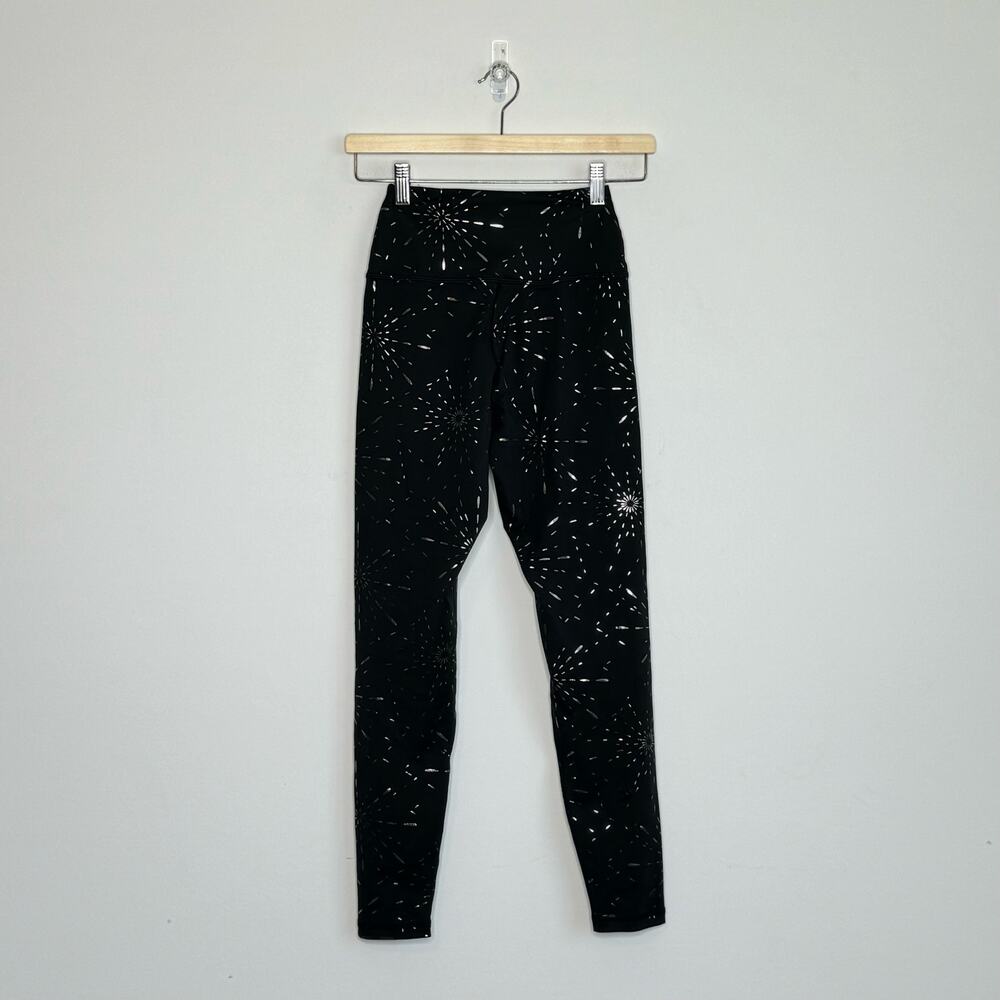 GLYDER | Black Firework Leggings | XXS - Picture 4 of 5